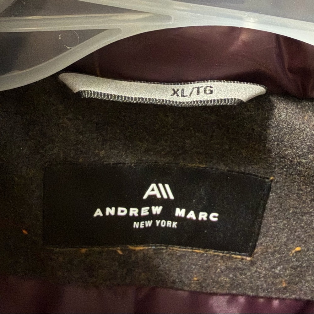 Andrew Marc Deep Purple Puffer Jacket - Size XL - Picture 3 of 4